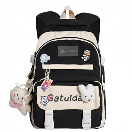 Mochila Bolsa Blogueira Feminina Academia Ombro - Preto