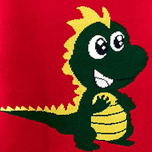 Toddler Kids Knit Sweaters Baby Boy Girl Long Sleeve Crewneck Pullover Dinosaur Cute Sweaters Soft Warm Knitwear Clothes4