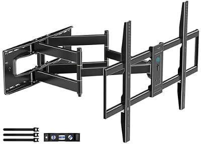 HCMOUNTING 30.2" Long Arm Heavy Duty Full Motion TV Wall Mount for Extra Large 65”-120” TVs, Holds 220lbs, Extension, Swivel ±64° Tilt ±10°, Preassembled, Max VESA 900x600mm, Fits 12-24 Inch Studs
