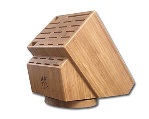 Zwilling JA Henckels 26-Slot Bamboo Swivel Knife Block