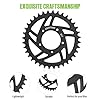Varstrom Chainring for BAFANG Mid Motor:36T Sprocket for BBS02B BBS01B Mid Drive Kit,Black Aluminum Alloy Chain Wheel for BAFANG 250W/500W/750W Electric Bike Conversion Kits #5