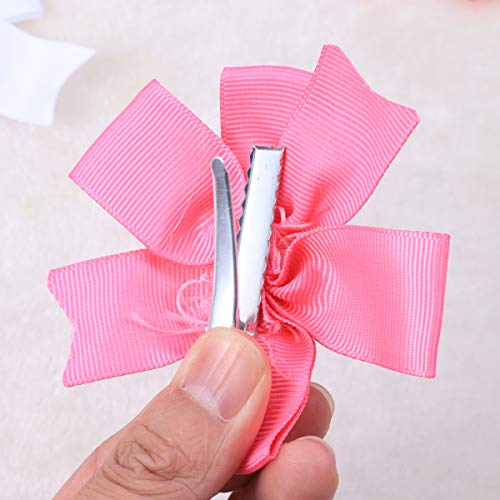Beaupretty 20 peças de clipes de cabelo para bebês meninas e meninas com laços de cabelo e fecho de