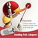 2Pcs 035-009 Sanding Pole Adapters, Connecting Wooden Handles to Sanding and Polishing Heads