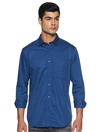Image of ColorPlus Men's Solid Slim Fit Casual Shirt