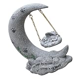 Mipcase Gedenkstein Katze aus Bruchsicherem Kunstharz Kompakte Gartendekoration für Draußen...