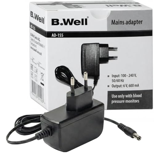 B.Well - Chargeur AD-155 pour tensiomètre PRO-33/ PRO-35 / PRO-36