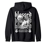 Estatua de ángel x Blessed Spiritual Streetwear Sudadera con Capucha