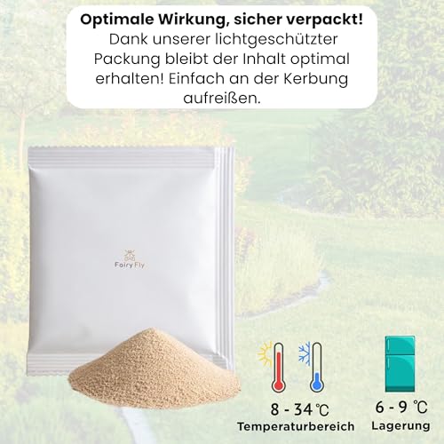 FairyFly® SF Nematoden gegen Trauermücken (10 Mio für 20 m² / 100 Pflanzen) – Nematoden zum Gießen für Zimmerpflanzen… – Ansicht 2