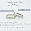 6mm Unisex Titanium Steel Ring – Personalised Engraved Custom Text with Matte Finish & Beveled Edge – Comfort Fit Wedding Band, Promise Ring, Gold Black Silver for Men & Women, Gift for Him & Her #2