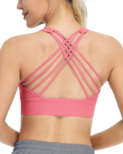 Sujetador deportivo de yoga con espalda cruzada tops bras para mujer entrenamiento fitness