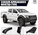 PIT66 Fender Flares, Compatible With 2011-2018 Ford Ranger T6 (2015-2018 Model Must Remove Factory Mudflaps) Paintable Smooth Matte Pocket Riveted Style Wheel Flares, 4PCS