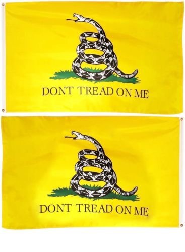 Moon Knives 12'' X 18'' 12x18 Embroidered Dont Tread on Me Gadsden Boat Flag Double Sided 210D BEST Garden Outdor Decor polyester material FLAG PREMIUM Vivid Color and UV Fade Resistant