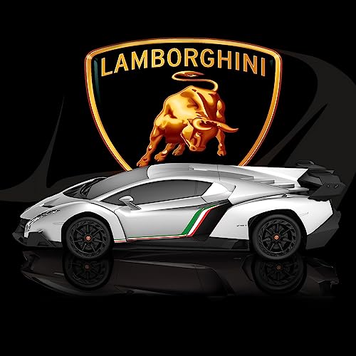 Officially Licensed Lamborghini Remote Control Car, 1:24 Scale Lambo Veneno Model Cars With Led, Lamborghini Toy Car Rc Cars Christmas Birthday Gift For Boys Age 3 4-7 8-12 Year Old Kids Toys (Silver) #TOP5
