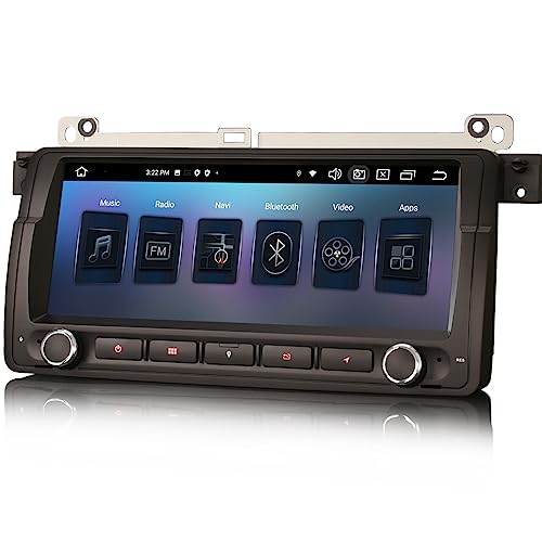 Autoradio Android 14 CarPlay Pour BMW Série 3 E46 - Écran Tactile 2Go/32Go - DAB+, GPS, Bluetooth