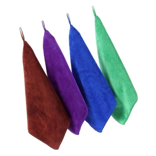 ULTECHNOVO 4 Piezas paño de Limpieza Cepillo para Fregar Platos Esponja de Limpieza de Cocina paños Kitchen Towels bayeta escurreplatos Toalla Microfibra trapillo Toallas absorbentes de Agua