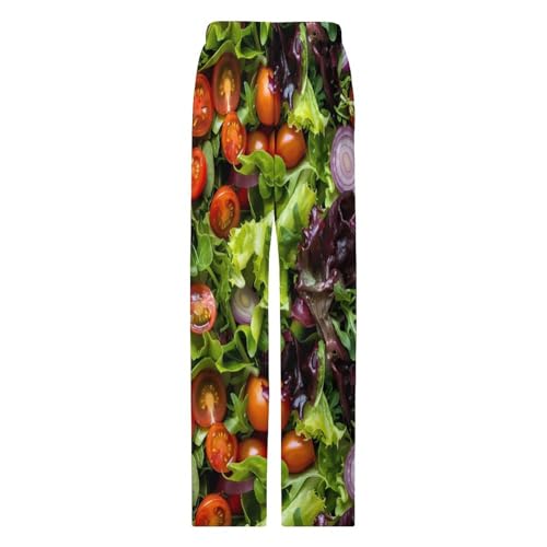 Vegetable Salad Funny Pajama Pant Casual Loose Lounge Pants Pjs Sleepwear for Men 5
