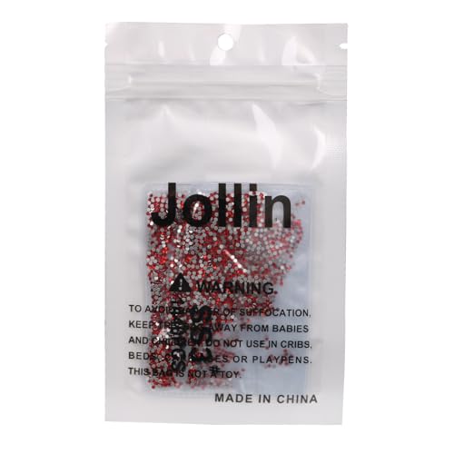 Image of Jollin Glue Fix Crystal Flatback Rhinestones Glass Diamantes Gems for Nail Art Crafts Decorations Clothes Shoes(ss3 2880pcs, Siam)