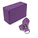 Yoga Block and Yoga Strap Set: One Block and 8' Strap