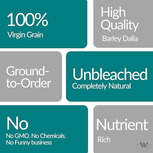 Image of TWF Pearl Barley Dalia | 1kg | 100% Natural Broken Jau | Cooks in just 15 minutes | Sourced from Punjab | High-Fiber Flour for Baking, Smoothies & Healthy Recipes
