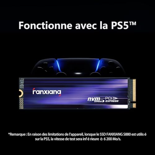 fanxiang S880 SSD NVMe 1TB M.2 2280 PCIe 4.0 Lettura fino a 7300 MB/s - 8