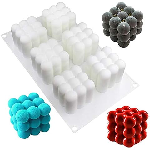 BrilliantDay Silicone Muffin Tray Chocolate Cake Jelly Ice Silicone Fondant Mold Cake Decoration Baking Mould Cookie DIY Silicone Moulds for Cupcakes and Baking-Dishwasher and Microwave Safe Cover