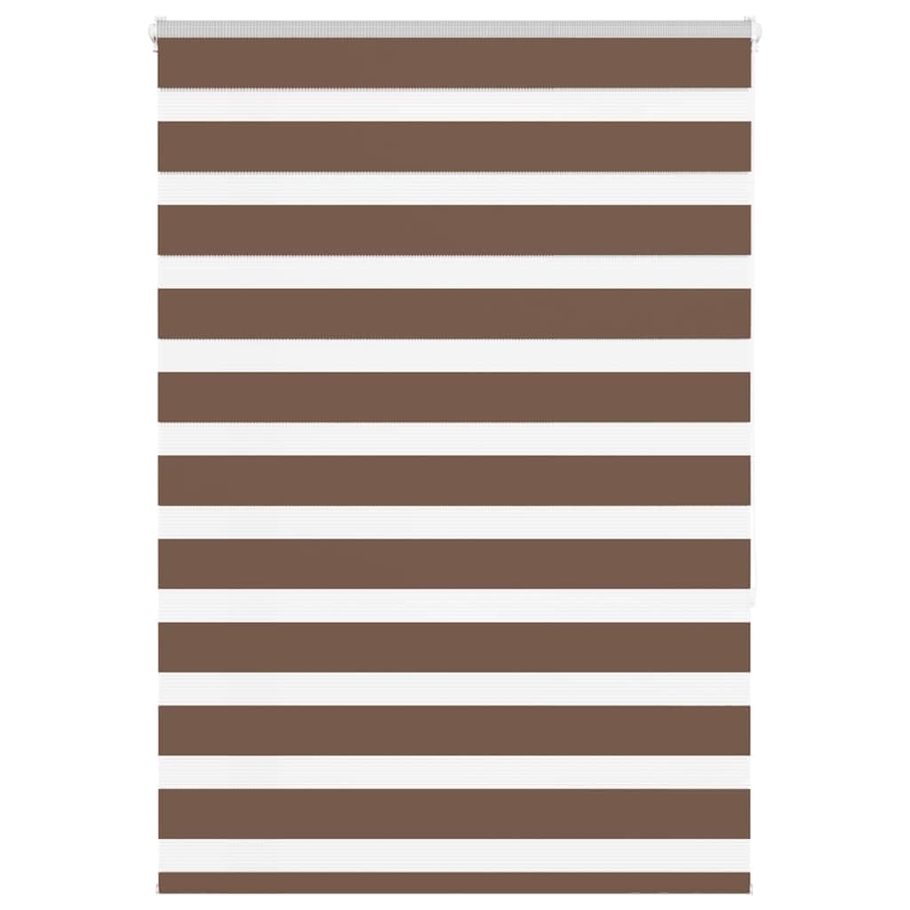 VIDAXL Zebra Roller Blind - Brown - 115x150 cm
