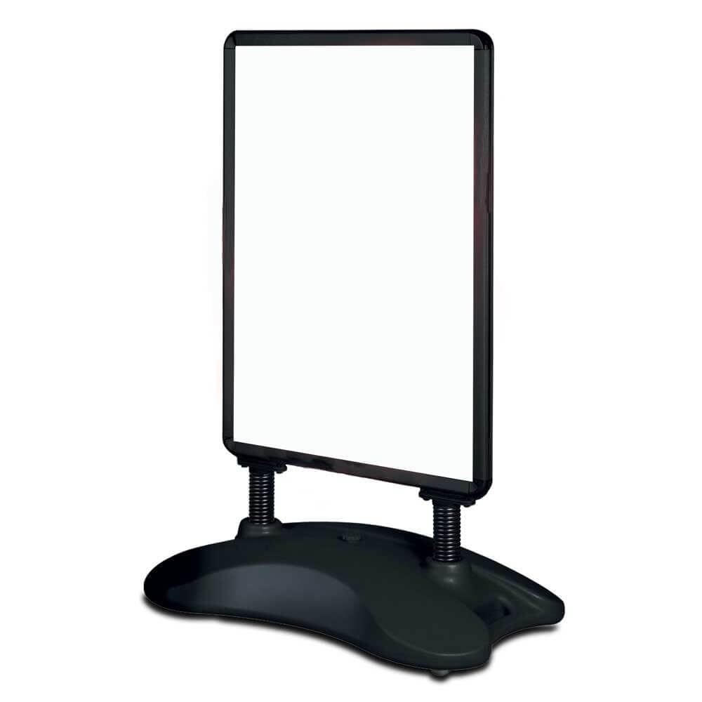 Deflecto A1 Forecourt Water-Based Pavement Display Stand with Snap Frame - A1 Display Boards - Stall Display Stands - Notice Board Signs - Black