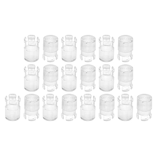 PATIKIL 5mm LED Lamp Socket, 20 Pack Light Emitting Diode Holder Cap for Lamp Bulb Bezel Mount Panel Display Protective Cover, Clear