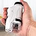 RIIPOO Pocket Microscope for Kids, Portable Handheld Mini Microscope Toy, Kids Microscope with LED Light 60X-120X, Holiday Xmas Birthday Party Gift