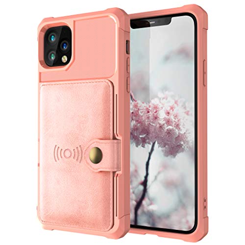 Case Compatible with iPhone 11 Pro,Protective Cash Credit Card Holder Durable High Capacity Kickstand Cover Shell