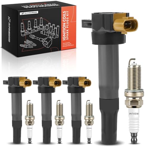 A-Premium Set of 8 Ignition Coil Pack and Iridium Spark Plugs