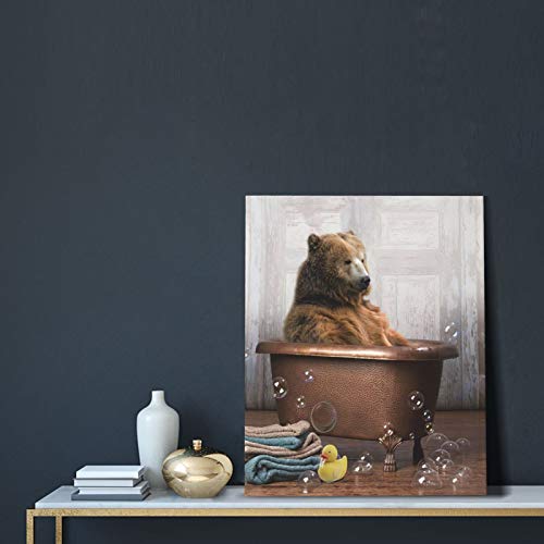 Bathtub Bear Art Bear Pictures Bear In A Bathtub Art Animal In Bathtub Wall Art Bathtub Pictures Wall Decor Bathroom Bear Pictures Wall Decor Bear Pictures For Bathroom 16X20 Inch #TOP2