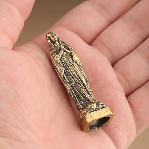 Estatua pequeña Virgen María Nuestra Señora de Lourdes miniatura 5