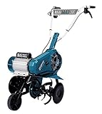 Könner & Söhnen KS 2000T E Elektro-Bodenhacke, 26 cm geschmiedete Säbelfräsen, einstellbare Pflugschar, 55 cm Arbeitsbreite, 26 cm Arbeitstiefe, 2000 W, 230 V, 33,4 kg, Gartenfräse für Hofgrundstücken