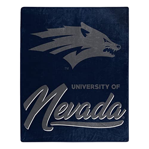 Northwest NCAA Nevada Wolf Pack Unisex-Adult Raschel Throw Blanket, 50" x 60", Signature