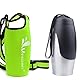 VIVAGLORY 750 ml Edelstahl Trinkflasche für Hunde & Neopren Flaschenträger Kombination, Hundetrinkflasche und Wasserflaschenhalter, Ideal für Wandern, Reisen mit Haustieren