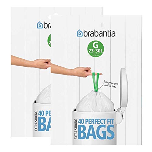 Preisvergleich Produktbild 2x Brabantia Müllbeutel Spenderverpackung 30 l (G)40 Stück