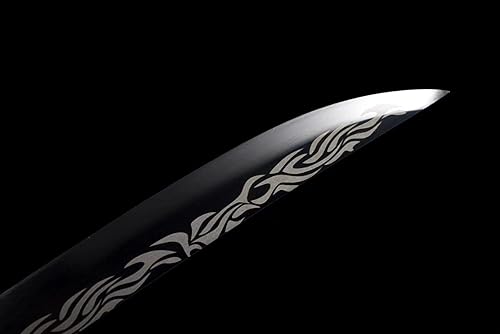 Miniatura 5 de Espada de águila china real, espada ancha (hoja de acero forjada de alto carbono, accesorios de aleación, vaina de palisandro)