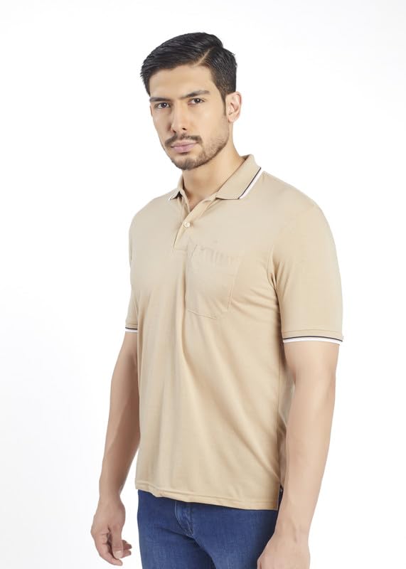 Image of Pro Riders Urban Men's Cotton Rich Polo T-Shirt with Pocket |Regular Fit| Office
