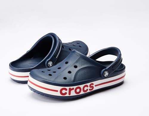Image of Crocs Bayaband Navy /Pepper Clog-(205089-4CC)-5 UK Men / 6 UK Women (M6W8)