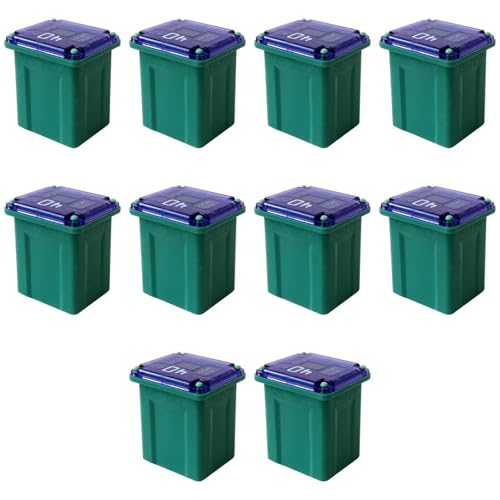 J-ca-se Automotive Fuse 40A, 10-Pack Micro Female Connector Type, for Toyota and for G*M Cars - Welsdolk