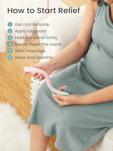 GROWNSY Perineal Massage Stick for Pregnancy Labor and Birth Prep, Pain Relief for Labor and Delivery, Pelvic Wand Tool, Pelvic Floor Muscle Massager for Pelvic Physical Therapy, Postpartum Essentials - Thumbnail 6