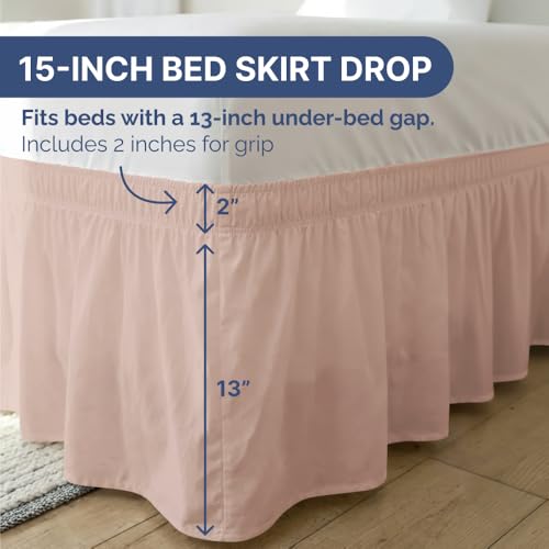 Cache-sommier facile à installer pour cacher le dessous du grand lit - 5