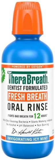 Miniatura 3 de TheraBreath - Enjuague bucal de 16 onzas y pasta dental Arm & Hammer Plus TheraBreath de 5.5 onzas, menta helada vigorizante