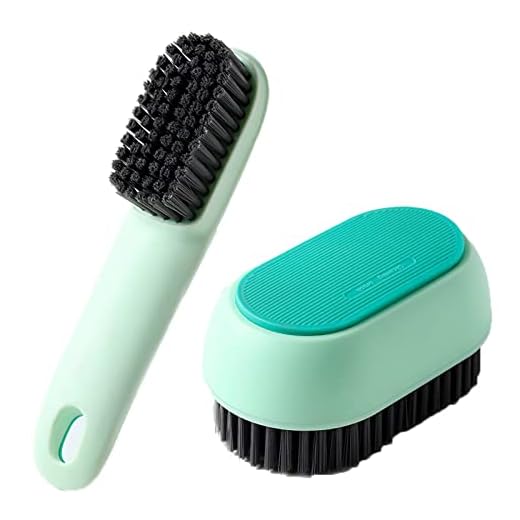 Shoe Cleaning Brush, 2 Pack Laundry Brush Shoe Brush, Soft Scrub Brush, Sneaker Cleaning Brush Ergonomics Handle Soft Bristles Cleaning Brush Not Hurt Shoes