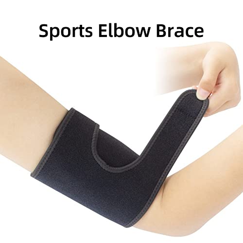 Cinta de Cotovelo, Manga de Compressão Ajustável Elástico Respirável Esportes Fitness Cinta de Supor