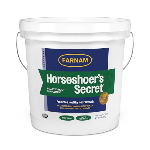 Farnam Horseshoer's Secret Pelleted Hoof Supplement for horses promotes healthy