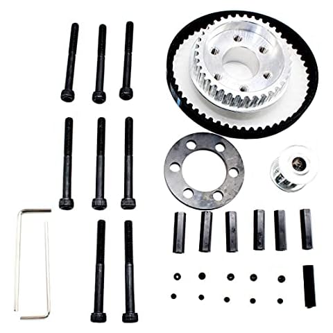 vanpro DIY Electric Skateboard 83MM 90MM 97MM PU Wheel Pulleys Kit Set 36/18 Tooth Belt 10MM 5M 270MM Cover