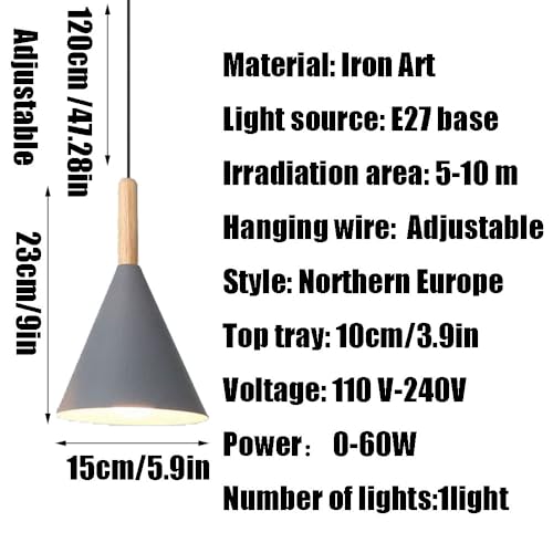 Source de lumière suspendue de style rétro pour aménagement de cuisine moderne - 6