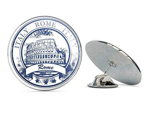 Italy Rome Round Metal 0.75